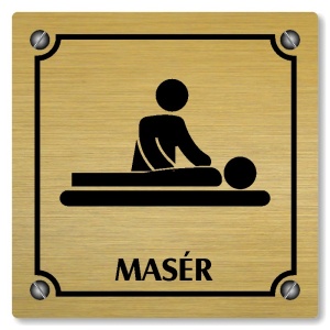 Masér, 148x148mm, zlatá, Kansas